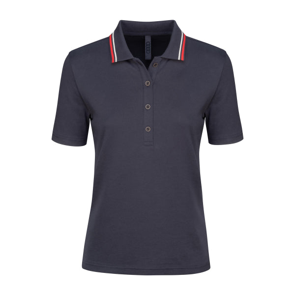 Audi Poloshirt, women, dark grey