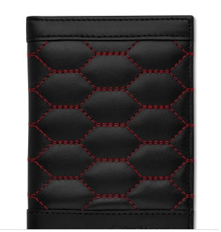 Audi Sport Car Document Wallet Leather, black-red