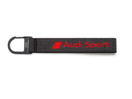 Audi Sport keyring loop, black