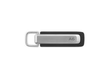 Load image into Gallery viewer, Audi Key ring A6, silver/black
