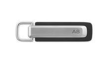 Load image into Gallery viewer, Audi Key ring A8, silver/black
