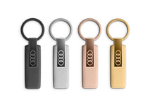 Load image into Gallery viewer, Audi Key ring, stainless steel, black
