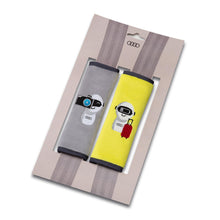 Load image into Gallery viewer, Audi Belt pads ADUI, Kids, yellow/grey
