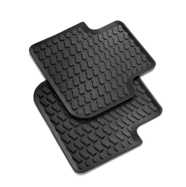 Audi Q8 Front and Rear All-weather floor mats, black